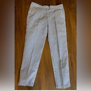 Talbots Women's Blue Checkered Trousers